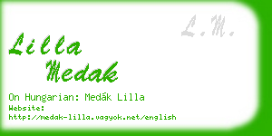 lilla medak business card